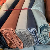 Stock Off-cut holland and italian velvet