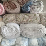 Mixed emrboidery sheer