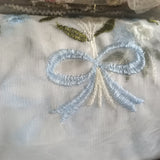 Mixed emrboidery sheer