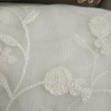 Mixed emrboidery sheer