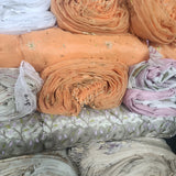 Mixed emrboidery sheer