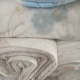 Mixed emrboidery sheer