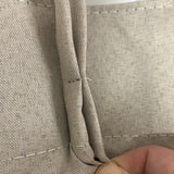Pleated full blackout ready made curtain - Coated linen face 40x84