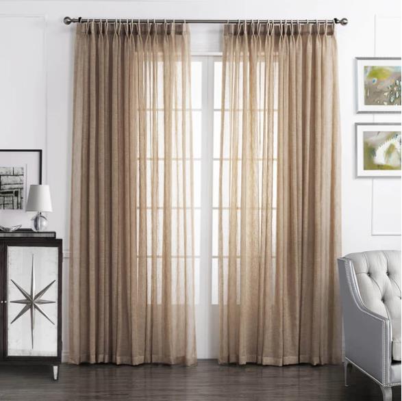 Colorful curtain sheer