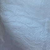 Whitened jacquard curtain fabric