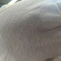 Whitened jacquard curtain fabric