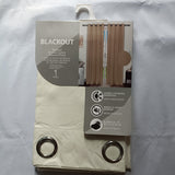 Coated full blackout curtain