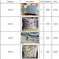 Mixed luxury ready made curtains and cushion cover stock lot