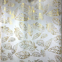 Gold stamped ready made sheer