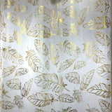 Gold stamped ready made sheer