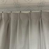 Pleated full blackout ready made curtain - Coated linen face 40x84