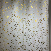 Gold stamped ready made sheer