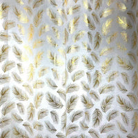 Gold stamped ready made sheer