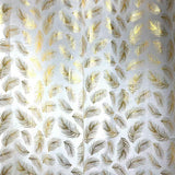 Gold stamped ready made sheer