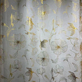 Gold stamped ready made sheer