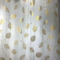 Gold stamped ready made sheer