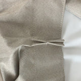 Pleated full blackout ready made curtain - Coated linen face 40x84