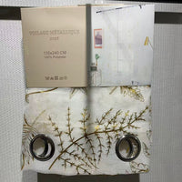 Gold stamped ready made sheer