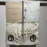 Gold stamped ready made sheer
