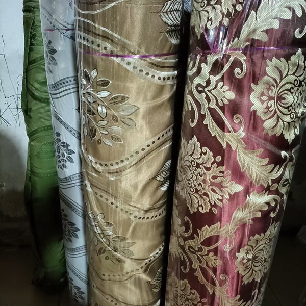 Kation jacquard curtain fabric