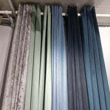 Plain velvet ready made curtain