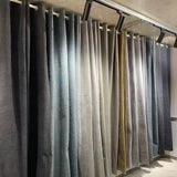 Heavy chenille thermal isolant ready made curtain