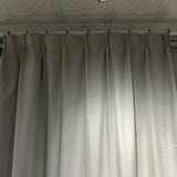 Pleated full blackout ready made curtain - Coated linen face 40x84