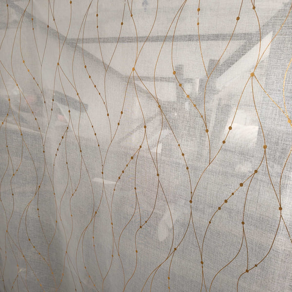 Gold/silver foil stamped sheer