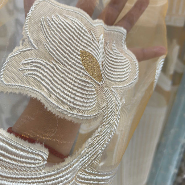 Embroidery ready made sheer