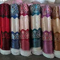 Print brocade curtains fabric