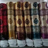 Print brocade curtains fabric