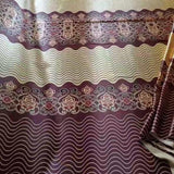 Print brocade curtains fabric