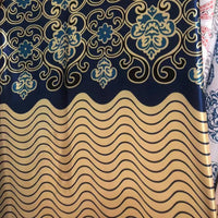 Print brocade curtains fabric