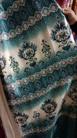 Print brocade curtains fabric