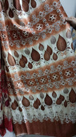 Print brocade curtains fabric