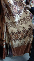 Print brocade curtains fabric