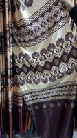 Print brocade curtains fabric