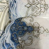 Velvet couching embroidery sheer