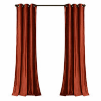 Ready Made Solid Velvet Grommet Single Curtain Panel