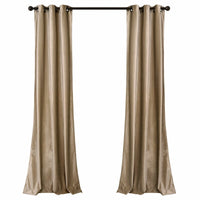 Ready Made Solid Velvet Grommet Single Curtain Panel