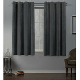 Ready Made Solid Velvet Grommet Single Curtain Panel