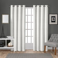 Ready Made Solid Velvet Grommet Single Curtain Panel