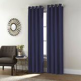 Ready Made Solid Linen Grommet Single Curtain Panel