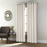 Ready Made Solid Linen Grommet Single Curtain Panel