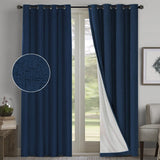 Ready Made Solid Linen Grommet Single Curtain Panel