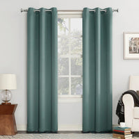 Ready made Solid Blackout Grommet Single Curtain Panel