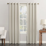Ready made Solid Blackout Grommet Single Curtain Panel
