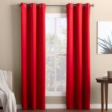 Ready made Solid Blackout Grommet Single Curtain Panel