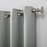 Ready made Solid Blackout Grommet Single Curtain Panel