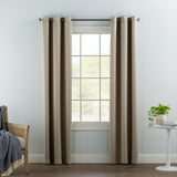 Ready made Solid Blackout Grommet Single Curtain Panel